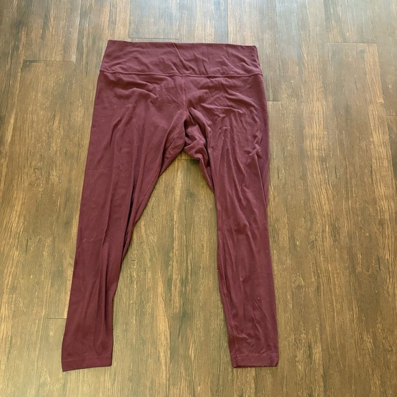 Lululemon lululemon Align High-Rise Maroon Leggings - Picture 5 of 7